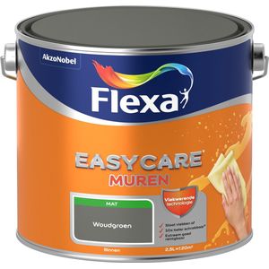 Flexa Muurverf Easycare Muren Mat Woudgroen 2,5l | Muurverf