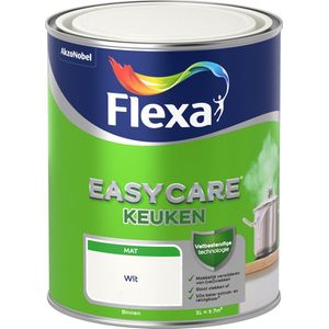 Flexa Easycare - Muurverf Mat - Keuken - Wit - 1 liter