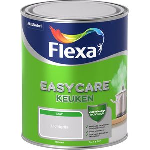Flexa Easycare - Muurverf Mat - Keuken - Lichtgrijs - 1 liter
