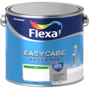 Flexa Easycare Badkamer Mat - 2,5 Liter - Wit / Kleur | 8711113175722 | Verf