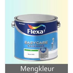 Flexa Easycare Muurverf Mat - Badkamer 2,5 liter 100% Wit - Muurverf