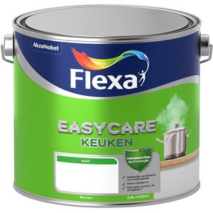 Flexa Easycare Muurverf Mat - Keuken 2,5 Liter Donkere kleur - Muurverf - Verfwinkel is tot 50% goedkoper