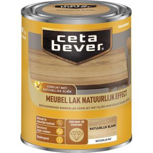Cetabever - Meubellak Natuurlijk Effect - Natuurlijk Blank - 750 ML