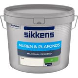 Sikkens - Muren & Plafonds Mat - Verf - Wit - Hoogdekkend
