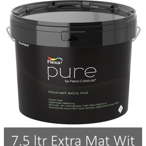 Flexa Pure Muurverf Extra Mat - 7,5 liter - WIT