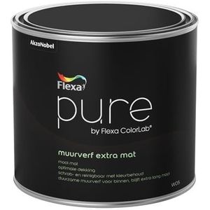 Flexa Pure Muurverf Extra MatMuurverf 500 ML - Wit