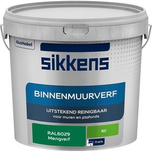 Sikkens - Binnenmuurverf - Muurverf - Mengkleur - Mat - RAL6029 - 5L