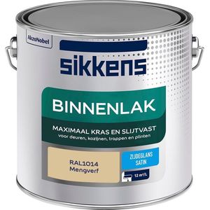 Sikkens Binnenlak - Verf - Zijdeglans - Mengkleur - RAL1014 - 2.5L