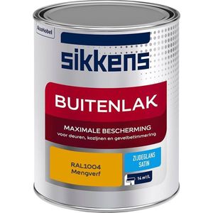 Sikkens Buitenlak - Verf - Zijdeglans - Mengkleur - RAL1004 - 1L