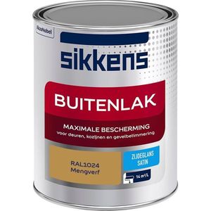 Sikkens Buitenlak - Verf - Zijdeglans - Mengkleur - RAL1024 - 1L