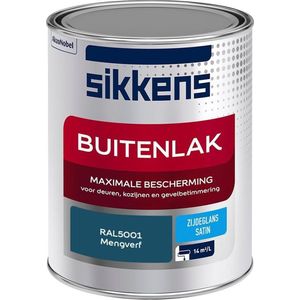 Sikkens Buitenlak - Verf - Zijdeglans - Mengkleur - RAL5001 - 1L