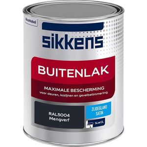 Sikkens Buitenlak - Verf - Zijdeglans - Mengkleur - RAL5004 - 1L