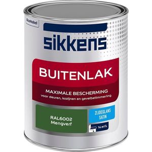 Sikkens Buitenlak - Verf - Zijdeglans - Mengkleur - RAL6002 - 1L