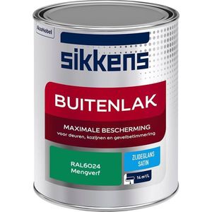 Sikkens Buitenlak - Verf - Zijdeglans - Mengkleur - RAL6024 - 1L