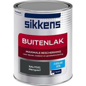 Sikkens Buitenlak - Verf - Zijdeglans - Mengkleur - RAL7021 - 1L