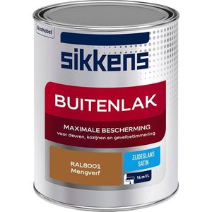 Sikkens Buitenlak - Verf - Zijdeglans - Mengkleur - RAL8001 - 1L