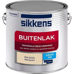 Sikkens Buitenlak - Verf - Zijdeglans - Mengkleur - RAL1015 - 2.5L