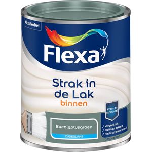 Flexa Strak In De Lak Zijdeglans Eucalyptusgroen 750ml