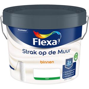 Flexa - Strak op de Muur Binnen Muurverf Mat - Eucalyptusgroen - Strak - 2,5 Liter