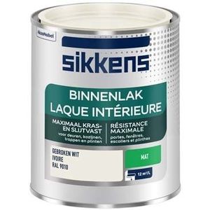 Sikkens Binnenlak Mat Ral9010 750ml