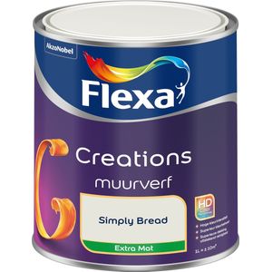 Flexa - Creations Muurverf Extra Mat - Simply Bread - Creations - 1 Liter