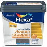 Flexa Lak Mooi Makkelijk Vloeren & Trappen Zijdeglans Antracietgrijs 750ml | Lak