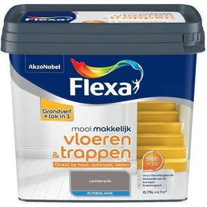 Flexa Lak Mooi Makkelijk Vloeren & Trappen Zijdeglans Leisteengrijs 750ml