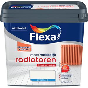 Flexa Mooi Makkelijk Radiatoren Zijdeglans Muurverf Wit Liter