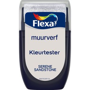 Flexa - Kleurtester Muurverf - Serene Sandstone - Kleur van het jaar 2025 - Mengverf - 30 Milliliter