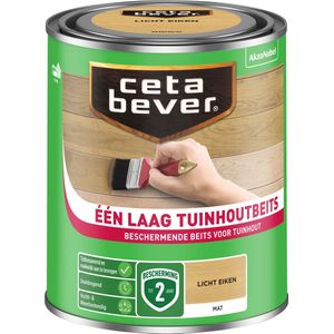 Cetabever - Een Laag Tuinhoutbeits - Licht eiken - 750 ML
