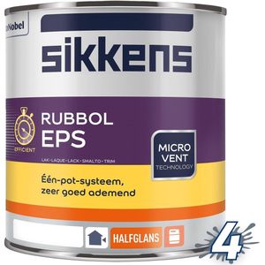 Sikkens Rubbol EPS - 0,5 Liter - Wit / Kleur | 8711115279978 | Verf