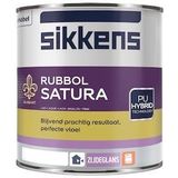 Sikkens Rubbol Satura | 1 Liter - Wit | Lakverf | Sigma Lak | Lakverf buiten | Houtverf | Houtverf buiten