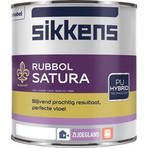 Sikkens Rubbol Satura | 1 Liter - Wit | Lakverf | Sigma Lak | Lakverf buiten | Houtverf | Houtverf buiten