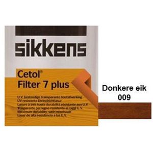 Sikkens Filter 7 plus - Beits - Transparante houtbescherming - uitstekende duurzaamheid - Donkere eik - 009 - 2,50 L