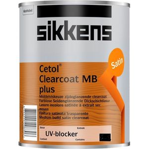 Sikkens Cetol Clearcoat MB Plus - Kleurloos - 2.5L