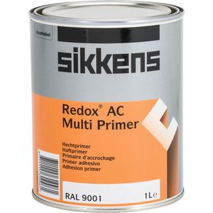 Sikkens Redox AC multiprimer hechtprimer voor verzinkt staal, aluminium, kunststof en koper- 1 L - RAL 9001 - Créme Wit