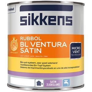Sikkens Rubbol BL Ventura Satin 1 liter Donkere kleur - Schakel- & Systeemverf - Waterbasis - Terpentinebasis - Verfwinkel is tot 50% goedkoper