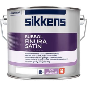 Sikkens Rubbol Finura Satin - Op Kleur Gemengd - 2.5L