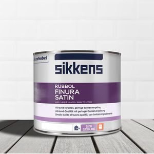 Sikkens Rubbol Finura Satin - Op Kleur Gemengd - 0,5L
