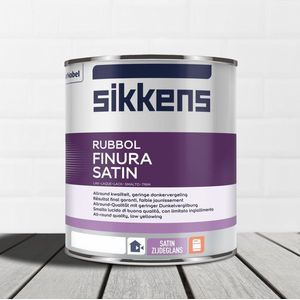 Sikkens - Rubbol Finura Satin - Lakverf - Donker - 0,5 Liter