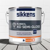 Sikkens Rubbol Xd Semi Gloss - Lakverf - Dekkend - Buiten - Terpentine basis - Halfglans - 2.50 L wit