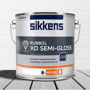 Sikkens Rubbol Xd Semi-gloss 2,5 Liter 100% Wit
