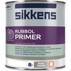 Sikkens Rubbol Primer Wit - 1 liter op kleur- Grondverf - Dekkend - Buiten - Mat -
