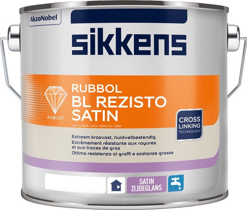 Sikkens - Rubbol BL Rezisto Satin - Binnenlak - Zijdeglans - Geurarme