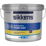 Sikkens Alphacryl Pure Mat SF Wit 10 liter wit Muurverf Dekkend Binnen Mat