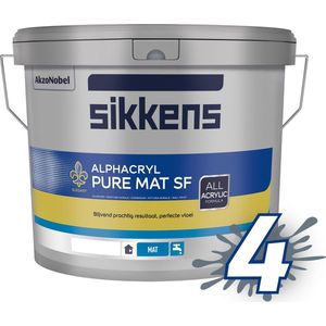 Sikkens Alphacryl Pure Mat SF  10 LTR - Wit