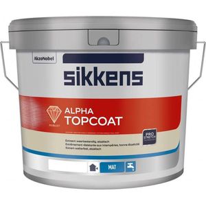 Sikkens Alpha Topcoat 10 Liter - Lichte kleur | Muurverf | Sikkens Muurverf | Muurverf binnen