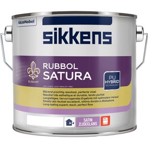 Sikkens Rubbol Satura 2,5 liter 100% Wit - Aflakken