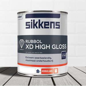 Sikkens Rubbol Xd High Gloss 1 Liter 100% Wit