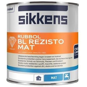 Sikkens Rubbol Bl Rezisto Mat 2,5 Liter 100% Wit